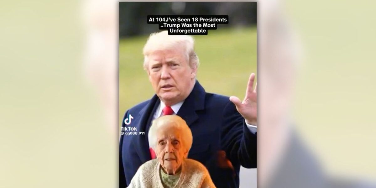 POLICY WIRE FACT CHECK: Video allegedly shows 104-year-old woman Mabel Rose Thompson chiding Trump. Is it real or AI? POLICY WIRE FACT CHECK: Video allegedly shows 104-year-old woman Mabel Rose Thompson chiding Trump. Is it real or AI?