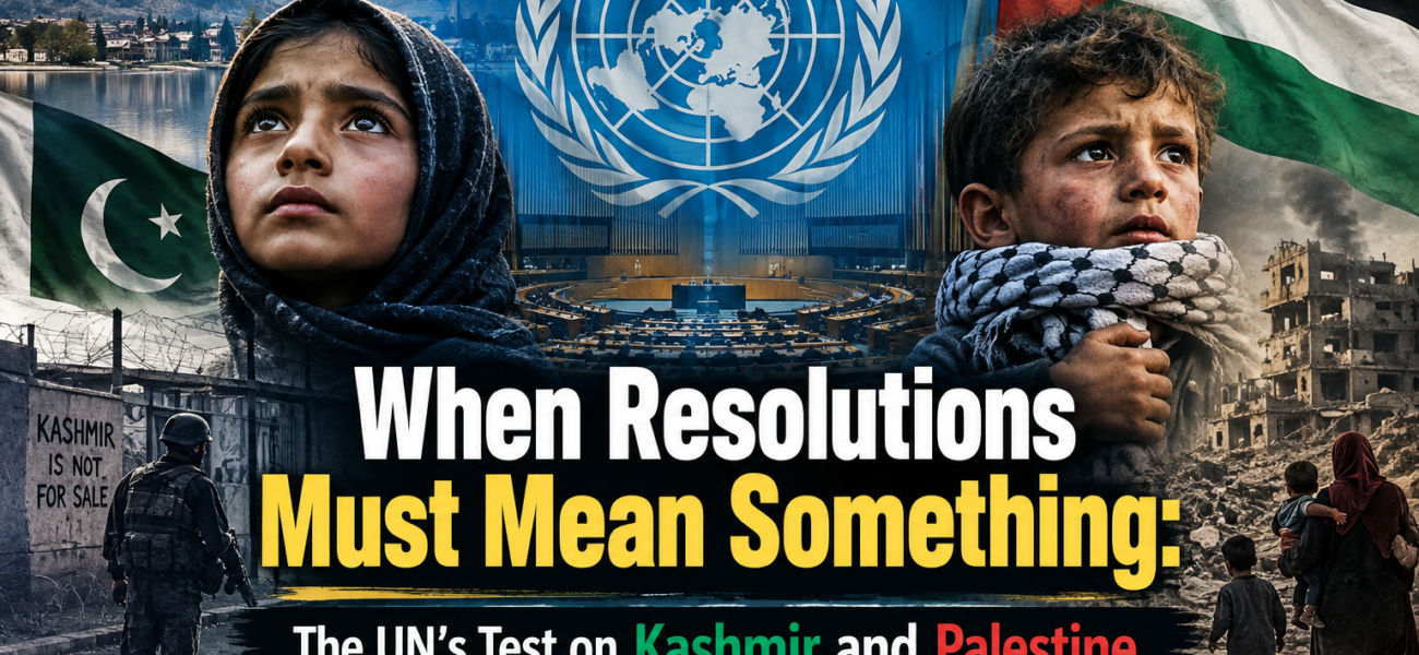 When Resolutions Must Mean Something: The UN’s Test on Kashmir and Palestine