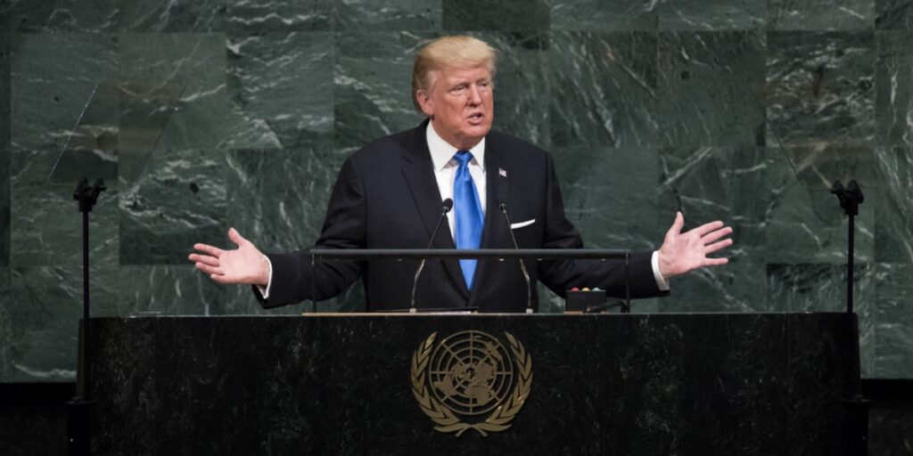 POLICY WIRE FACT CHECK: Viral Claim Claims Trump Addressed UN General Assembly in New York, But Timeline and Context Reveal Misinformation POLICY WIRE FACT CHECK: Viral Claim Claims Trump Addressed UN General Assembly in New York, But Timeline and Context Reveal Misinformation