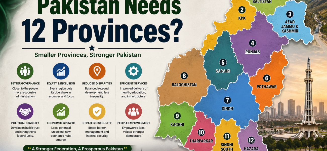 Why Pakistan Needs 12 Provinces? Why Pakistan Needs 12 Provinces?