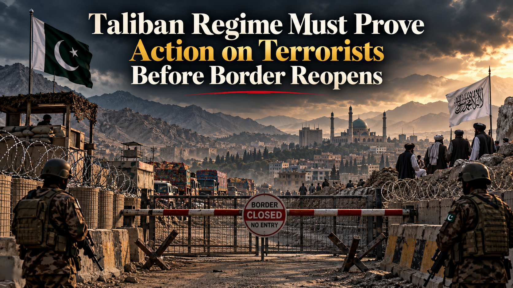 Taliban Regime Must Prove Action on Terrorists Before Border Reopens Taliban Regime Must Prove Action on Terrorists Before Border Reopens