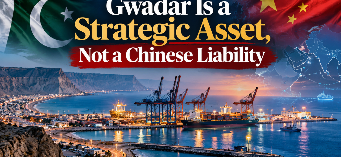 Gwadar Is a Strategic Asset, Not a Chinese Liability Gwadar Is a Strategic Asset, Not a Chinese Liability