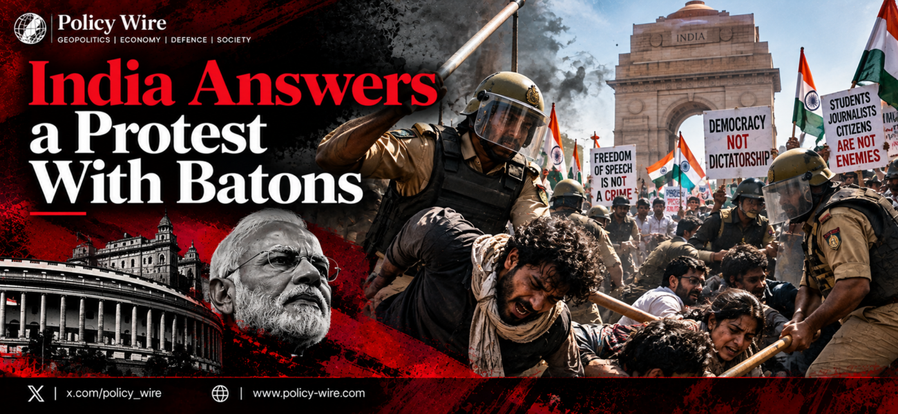 India Answers a Protest With Batons