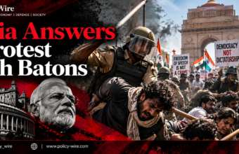 India Answers a Protest With Batons