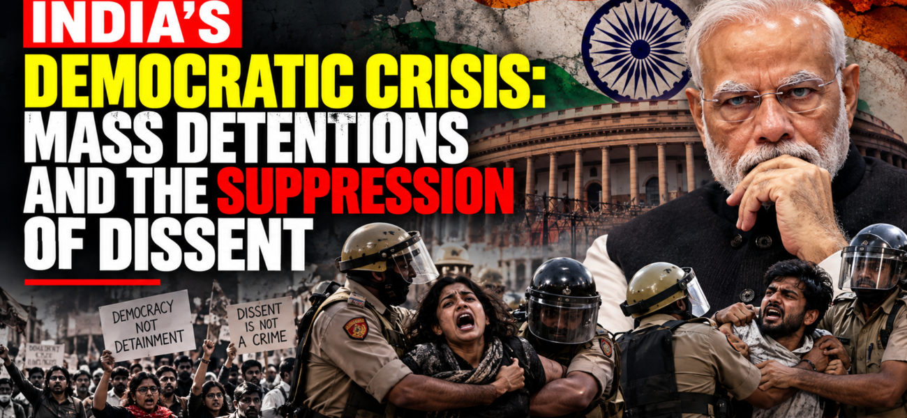 India’s Democratic Crisis: Mass Detentions and the Suppression of Dissent