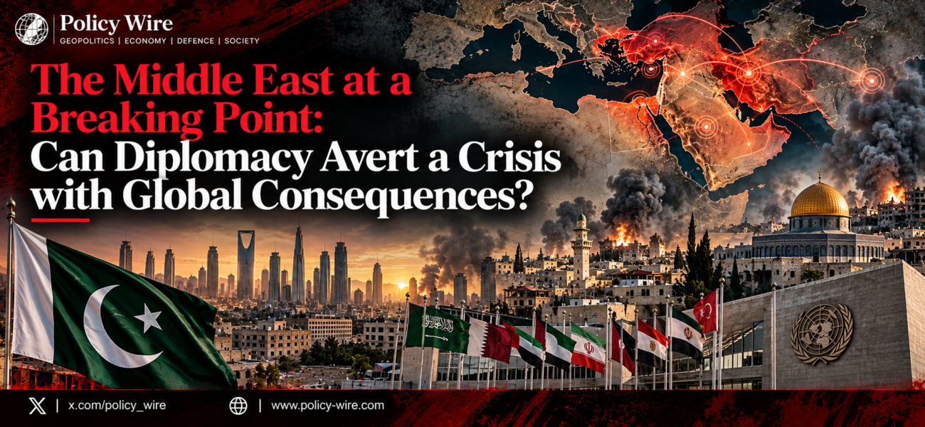 The Middle East at a Breaking Point: Can Diplomacy Avert a Crisis with Global Consequences? The Middle East at a Breaking Point: Can Diplomacy Avert a Crisis with Global Consequences?