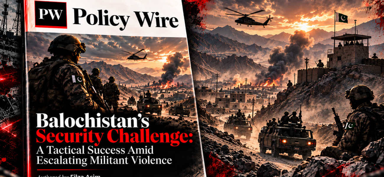 Balochistan’s Security Challenge: A Tactical Success Amid Escalating Militant Violence Balochistan’s Security Challenge: A Tactical Success Amid Escalating Militant Violence