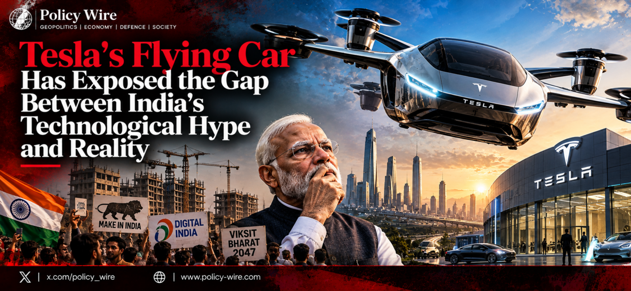 Tesla’s Flying Car Has Exposed the Gap Between India’s Technological Hype and Reality