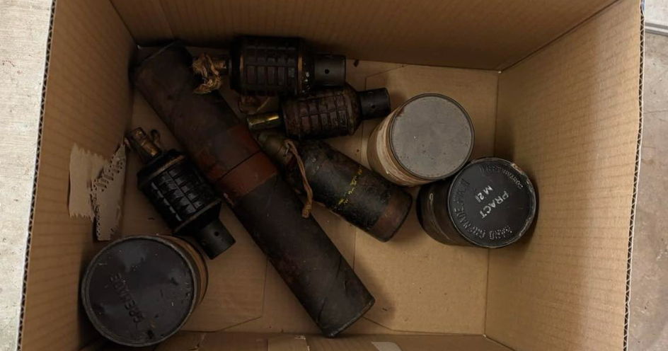 Live WWII Grenades Discovered in Box Purchased at Texas Estate Sale Live WWII Grenades Discovered in Box Purchased at Texas Estate Sale