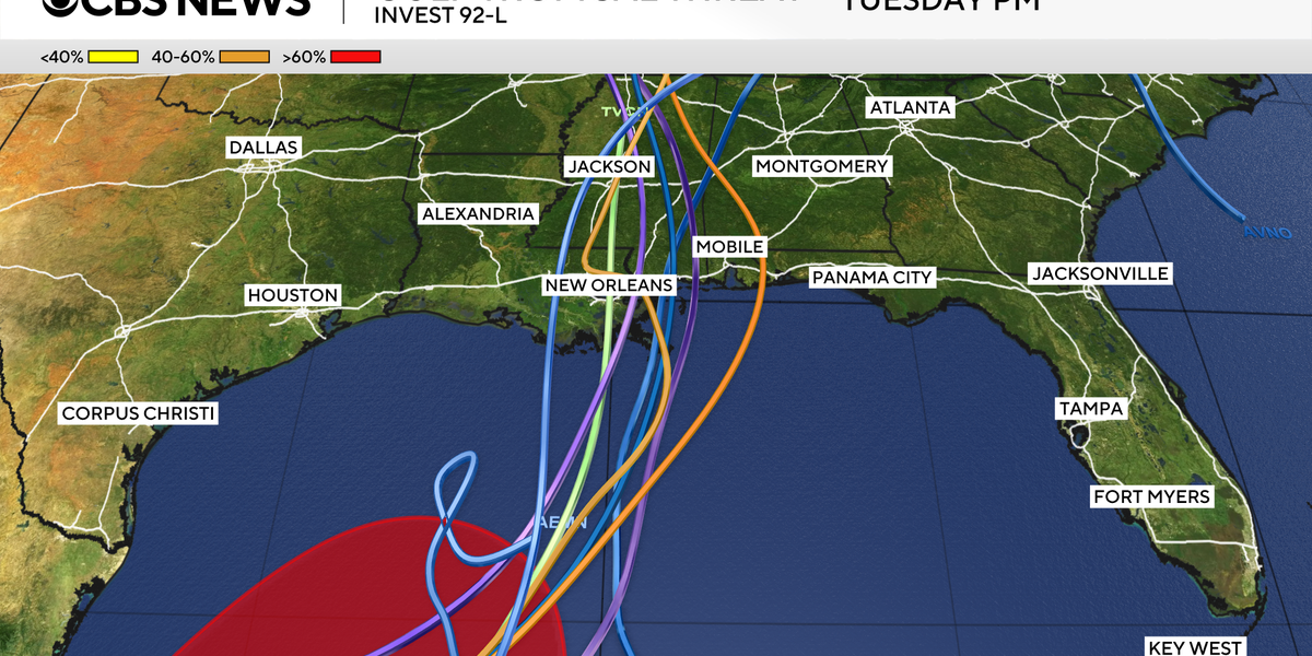 Tropical Threat Brews in Gulf of Mexico With U.S. Impact Possible This Weekend