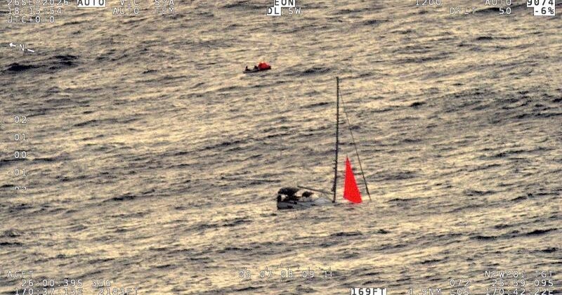 Four Sailors Rescued After Sperm Whale Sinks Yacht in South Pacific Four Sailors Rescued After Sperm Whale Sinks Yacht in South Pacific