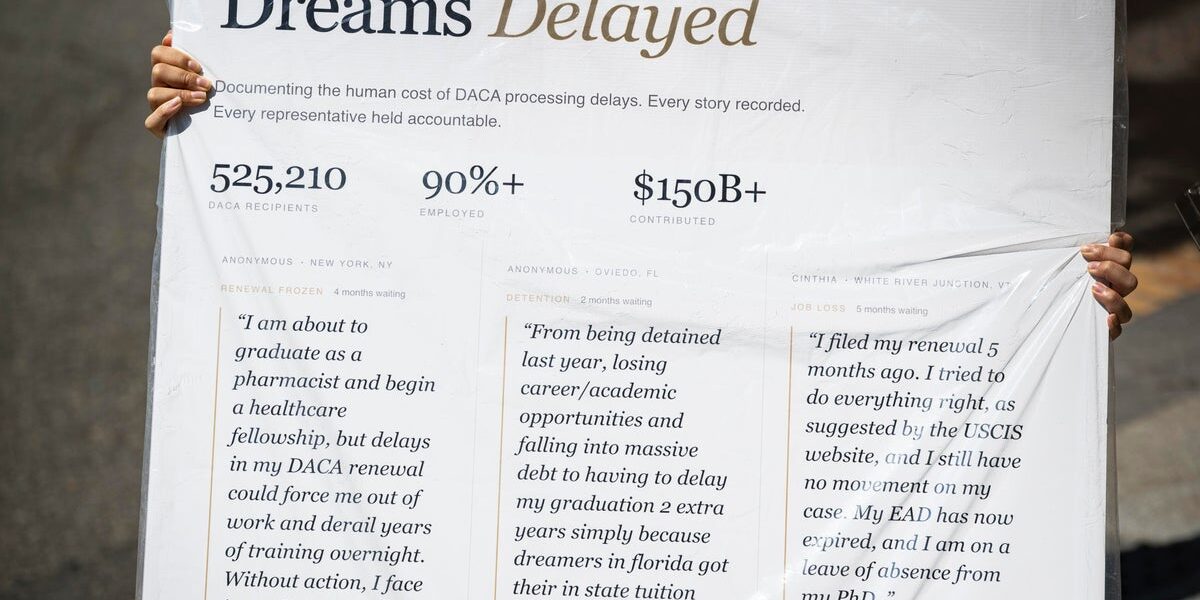 DACA Renewal Delays Hit Record High, Leaving Recipients in Limbo