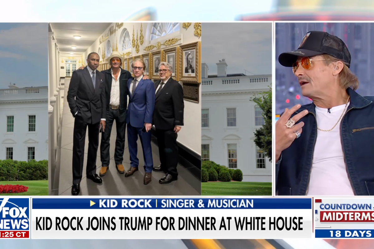 Inside the White House Dinner: Trump, Bill Maher, Stephen A. Smith, and Kid Rock Debate Policy Inside the White House Dinner: Trump, Bill Maher, Stephen A. Smith, and Kid Rock Debate Policy
