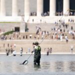 Trump Claims Reflecting Pool Renovation Is Complete, But Work Continues Trump Claims Reflecting Pool Renovation Is Complete, But Work Continues