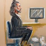Russell Brand Maintains Rigid Composure as High-Profile Rape Trial Enters Third Day Russell Brand Maintains Rigid Composure as High-Profile Rape Trial Enters Third Day