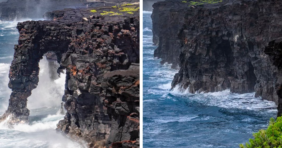 Iconic Hōlei Sea Arch Collapses Into Pacific Ocean at Hawai’i Volcanoes National Park Iconic Hōlei Sea Arch Collapses Into Pacific Ocean at Hawai’i Volcanoes National Park