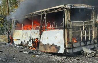 30 Killed in Russian Bombing of Two Buses in Kramatorsk, Ukraine 30 Killed in Russian Bombing of Two Buses in Kramatorsk, Ukraine