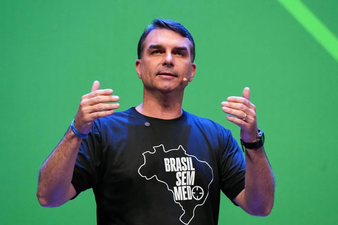 Flavio Bolsonaro Claims Presidency Amid U.S. Departure Following Election Loss