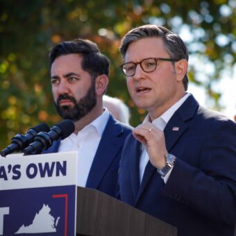 House Speaker Mike Johnson Dismisses Peaceful Transfer of Power Question as Silly House Speaker Mike Johnson Dismisses Peaceful Transfer of Power Question as Silly