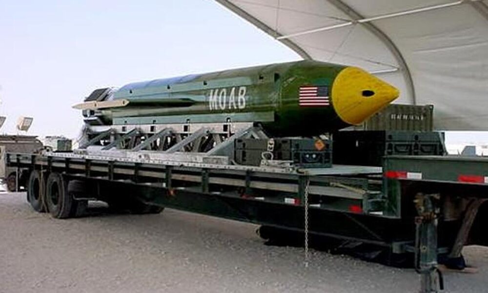 U.S. Weighs Deploying Massive Ordnance Air Blast Against Iran Amid Conflict Stalemate U.S. Weighs Deploying Massive Ordnance Air Blast Against Iran Amid Conflict Stalemate