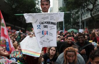 Students in Rio Protest Potential Bolsonaro Return in Presidential Runoff