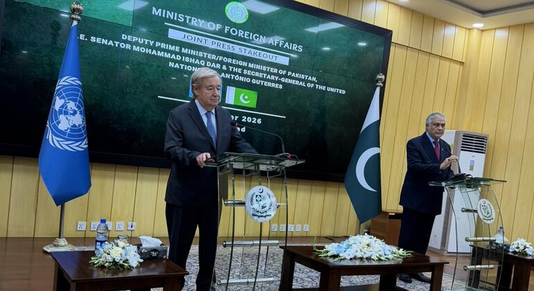 Guterres Urges Diplomacy to End US-Iran Conflict During Pakistan Visit Guterres Urges Diplomacy to End US-Iran Conflict During Pakistan Visit