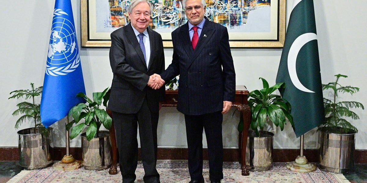 UN Chief Meets Pakistan’s Deputy PM on Regional and Global Issues