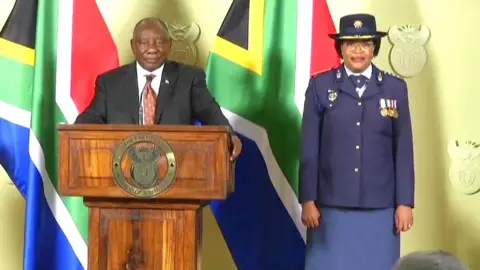 South African President Cyril Ramaphosa Reinstates Police Chief Fannie Masemola