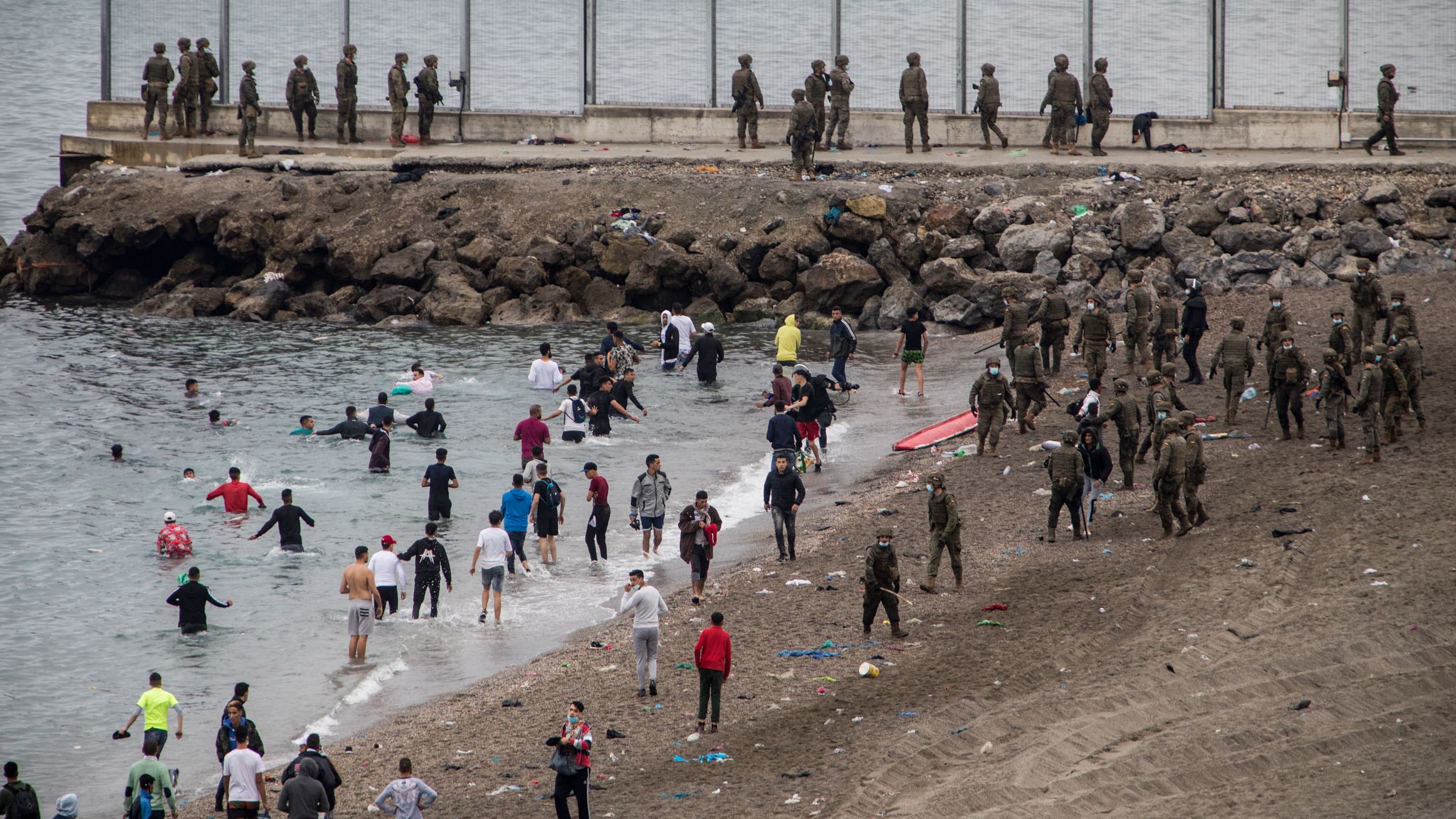 Spain Faces Human Rights Scrutiny Over Ceuta Migrant Processing Surge Spain Faces Human Rights Scrutiny Over Ceuta Migrant Processing Surge