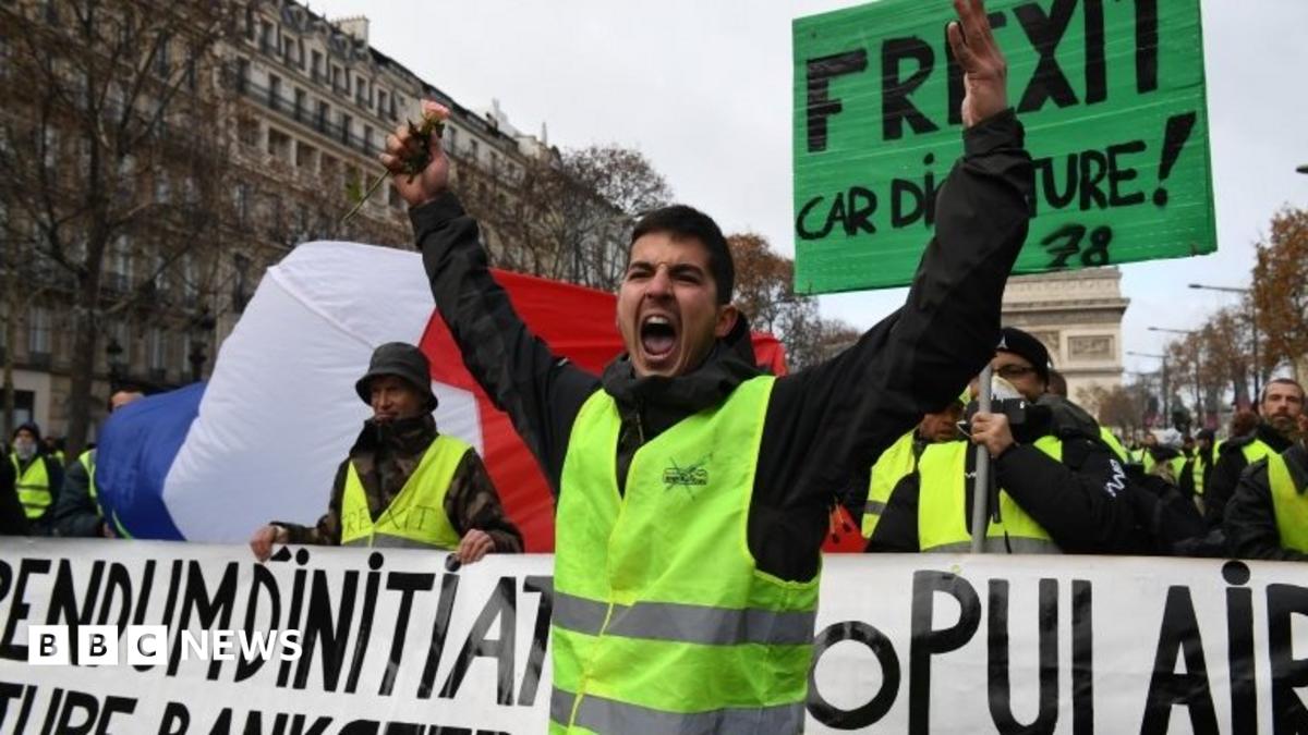 Macron Pledges to Prevent Riots as Yellow Vests Plan Major Paris March