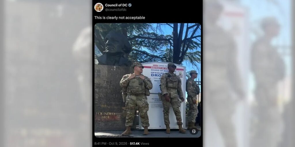 POLICY WIRE FACT CHECK: Do Images Show National Guard Illegally Guarding DC Ballot Drop Box? POLICY WIRE FACT CHECK: Do Images Show National Guard Illegally Guarding DC Ballot Drop Box?