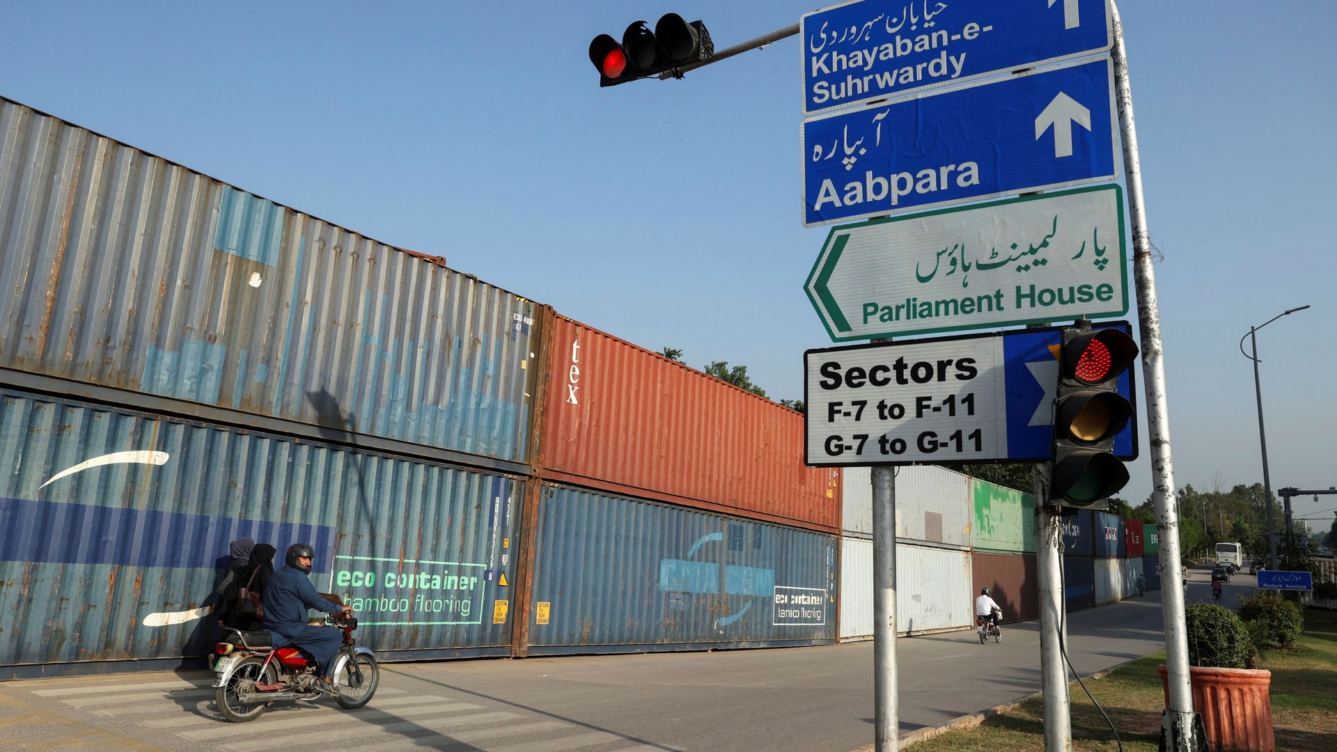 Pakistan Blocks Capital Access with 1,500 Shipping Containers to Prevent Imran Khan Supporters