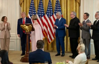 Catholic Bishops Express Regret Over Politicized White House Prayer Photo With Trump