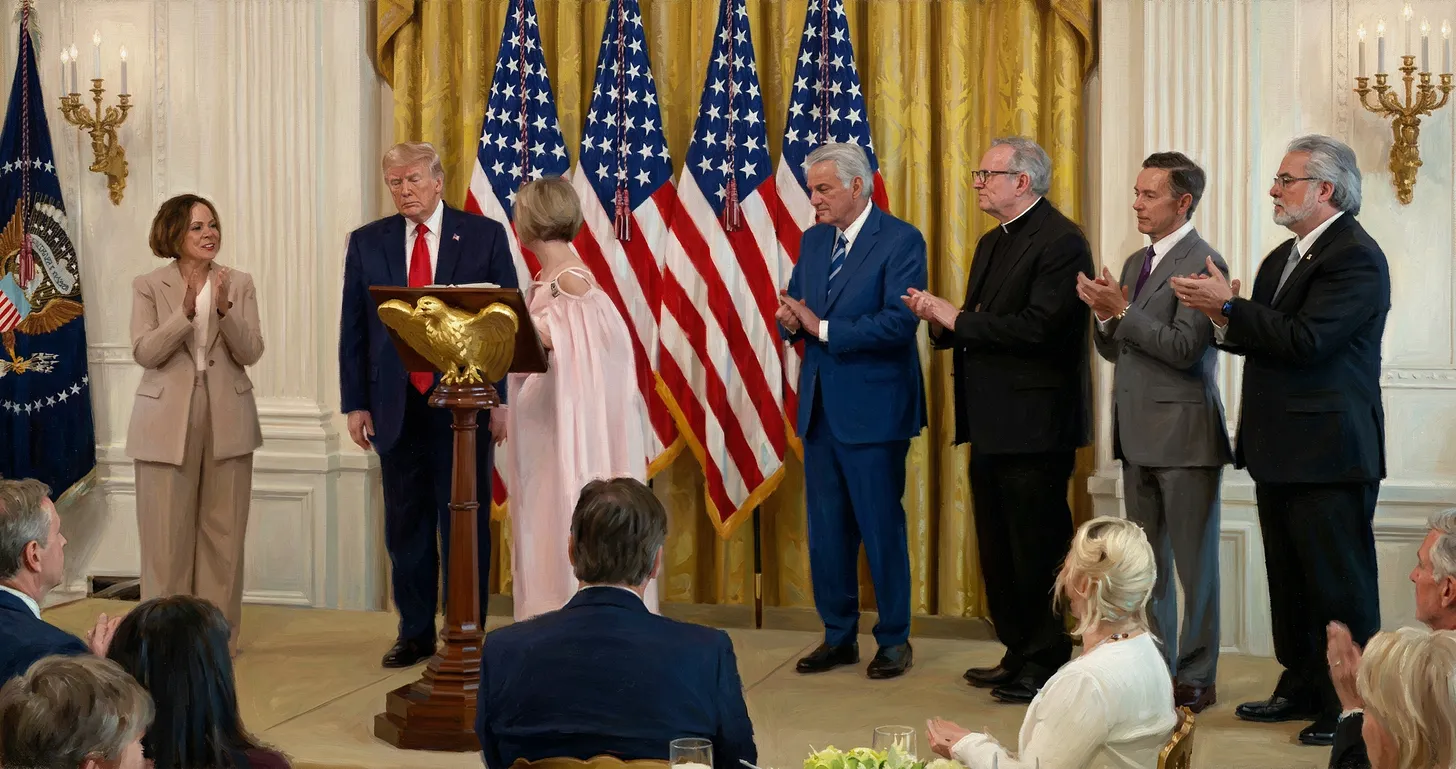 Catholic Bishops Express Regret Over Politicized White House Prayer Photo With Trump Catholic Bishops Express Regret Over Politicized White House Prayer Photo With Trump