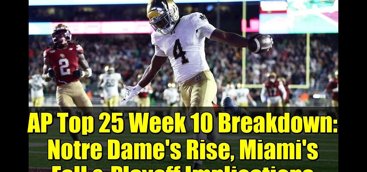 Georgia Claims Top Spot in AP Top 25 as Notre Dame and Miami Follow Georgia Claims Top Spot in AP Top 25 as Notre Dame and Miami Follow