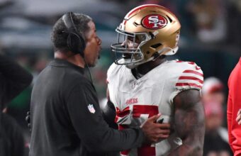 49ers’ Dre Greenlaw Suspended for One Game After Headbutt Incident