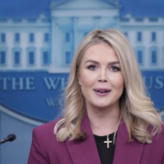 Trump’s New Spokesperson Makes Brief Appearance Before Reporters Trump’s New Spokesperson Makes Brief Appearance Before Reporters