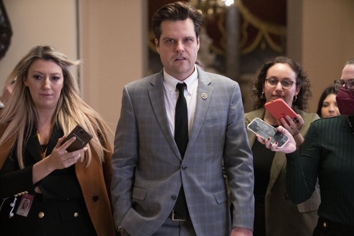 Former Congressman Matt Gaetz Sued by Two Women Over Sex Trafficking Allegations