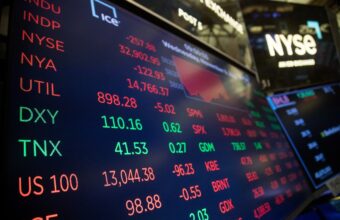U.S. Stocks Edge Near Record High Amid Mixed Trading